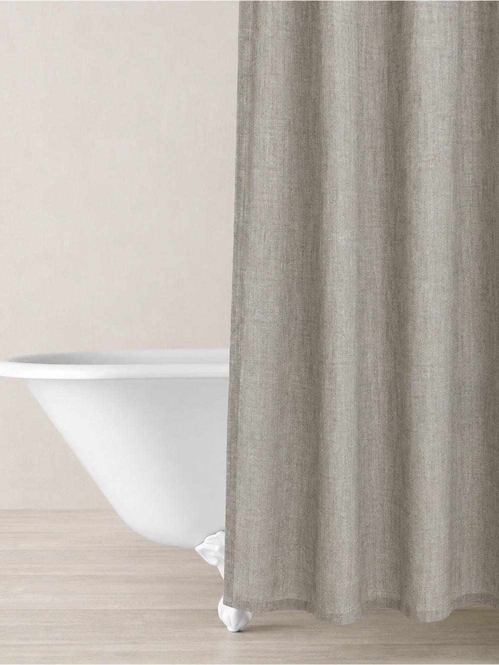 Restoration Hardware Linen Shower Curtain Italian Heritage Washed Linen 72x72 RH